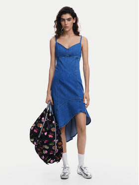 Desigual Desigual Džínové šaty Munich 25SWVD07 Modrá Regular Fit