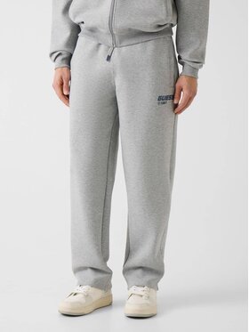 Guess Guess Kalhoty z materiálu 180801 Šedá Regular Fit
