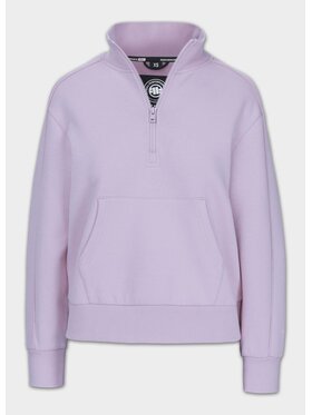 PITBULL PITBULL Bluza damska z zamkiem Discovery S Fioletowy Regular Fit