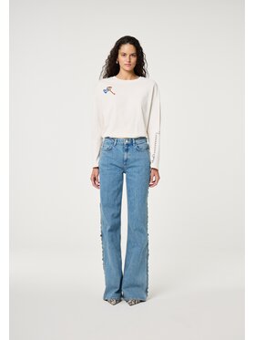 Fabienne Chapot Fabienne Chapot T-Shirt CLTTSH16SS261009 Beżowy Loose Fit