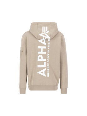 Alpha Industries Alpha Industries Bluza Back Print Zip Hoodie Żółty Regular Fit