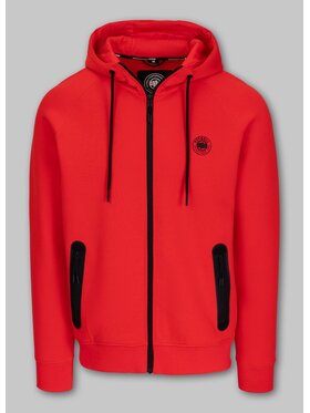 PITBULL PITBULL Bluza Bluza męska rozpinana z kapturem DOGWOOD XXL Czerwony Regular Fit