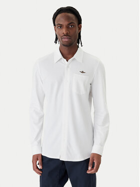 Aeronautica Militare Aeronautica Militare Marškiniai 261CA1313UP00408 Balta Regular Fit