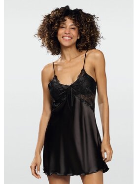DKaren Lingerie DKaren Lingerie Halka Penelope Czarny Classic Fit