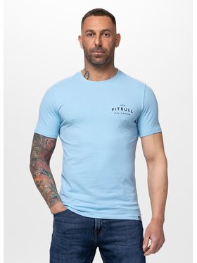 PITBULL PITBULL T-Shirt Slim Fit USA CAL Niebieski Regular Fit