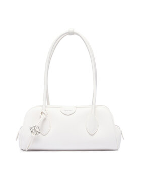 Calvin Klein Calvin Klein Borsetta Quilted Nylon Medium Shoulder Ba LV04F3743G Bianco