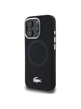 Lacoste Lacoste Etui na telefon Silicone Cracked Logo Czarny