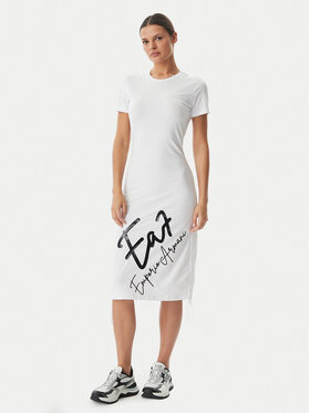 EA7 Emporio Armani EA7 Emporio Armani Vestito da giorno 7W001062 AF10373 U0002 Bianco Regular Fit