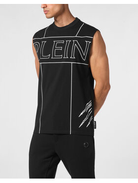 Plein Sport Plein Sport Tank top 19547 Czarny Regular Fit