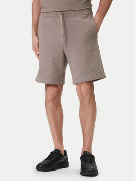 HUGO HUGO Pantaloni scurți sport Dinkoe 50535260 Bej Relaxed Fit