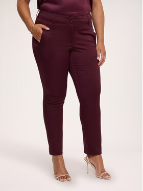 Fiorella Rubino Fiorella Rubino Spodnie materiałowe P058L002445N036 Bordowy Slim Fit
