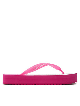 Calvin Klein Jeans Calvin Klein Jeans Flip-flops Beach Sandal Flatform Monologo YW0YW01617 Rózsaszín