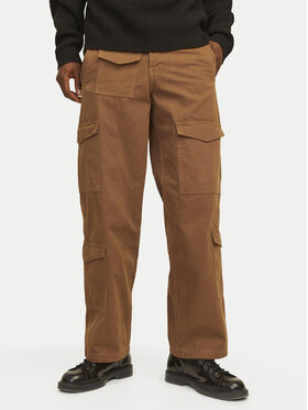 Jack&Jones Jack&Jones Pantaloni din material Bill 12258307 Maro Relaxed Fit