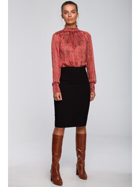 Stylove Stylove Bluzka S235 Czerwony Regular Fit
