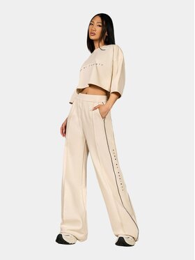 MADE BY SOCIETY MADE BY SOCIETY Spodnie materiałowe Pantaloni RUST GENESIS - P27127 Beżowy Basic Fit