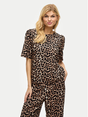 Vila Vila Bluse Liopana 14105564 Braun Regular Fit