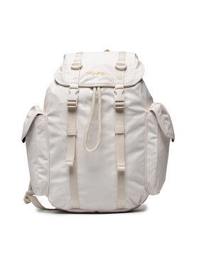 Tommy Hilfiger Tommy Hilfiger Sac à dos Relaxed Tommy Backpack Mono AW0AW10764 Blanc