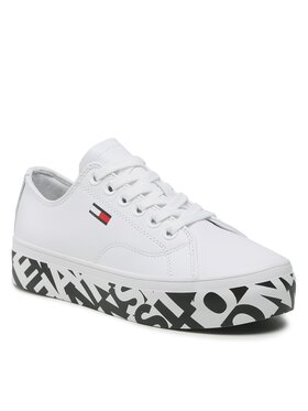 Tommy Jeans Tommy Jeans Sneakersy Cupsole Print Logo EN0EN02064 Bílá