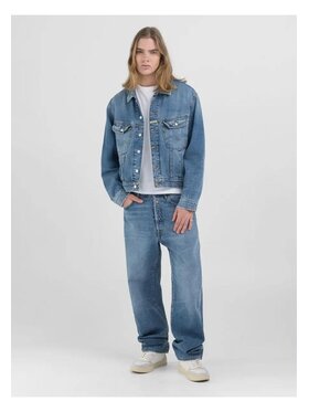 REPLAY REPLAY Kurtka jeansowa GIUBBINO IN DENIM Niebieski Regular Fit