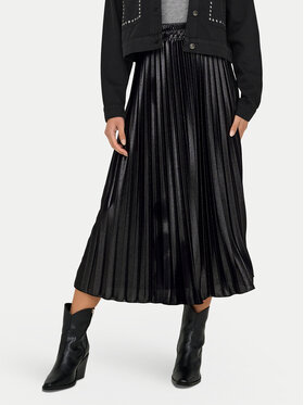 ONLY ONLY Plisovaná sukňa Lyon 15330727 Čierna Regular Fit
