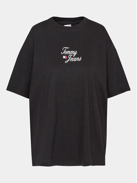 Tommy Jeans Curve Tommy Jeans Curve Тишърт Essential DW0DW15687 Черен Regular Fit