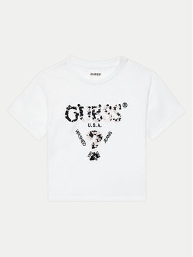 Guess Guess Тишърт J4YI46 K8FQ4 Бял Boxy Fit
