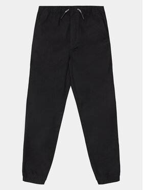 Gap Gap Штани з тканини 707988-04 Чорний Regular Fit