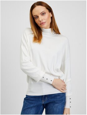 Orsay Orsay Sweter 507473-001000__XS Biały Regular Fit
