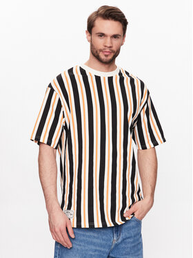 New Era New Era T-Shirt Stripe Medium 60332240 Kolorowy Oversize