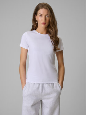 4F 4F T-Shirt ESSENTIAL 4 Biały Slim Fit