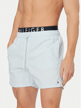 Tommy Hilfiger Tommy Hilfiger Pantaloni scurți pentru înot UM0UM03749 Albastru deschis Regular Fit