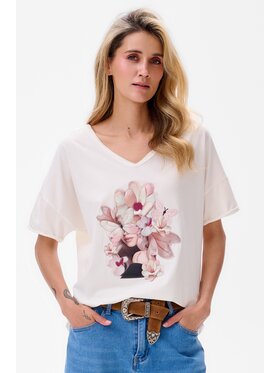 blue shadow blue shadow Bluzka Poe Écru Regular Fit