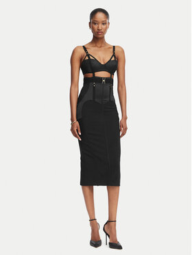 Elisabetta Franchi Elisabetta Franchi Kokteilikleit AB-881-62E2-V660 Must Slim Fit