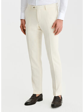Pako Lorente Pako Lorente Spodnie garniturowe P25SF-6G-015 Beżowy Slim Fit