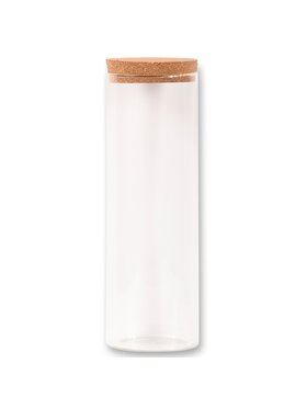 MIAhome MIAhome Pojemnik na żywność szklany 1800 ml z korkowym zamknięciem KAIA-2 tall Bezbarwny