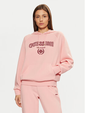 Guess Guess Bluza V5RQ02 KCLD1 Różowy Regular Fit