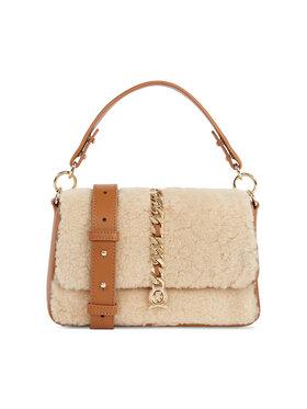 Tommy Hilfiger Tommy Hilfiger Sac à main Luxe Leather Crossover Shearling AW0AW15871 Écru