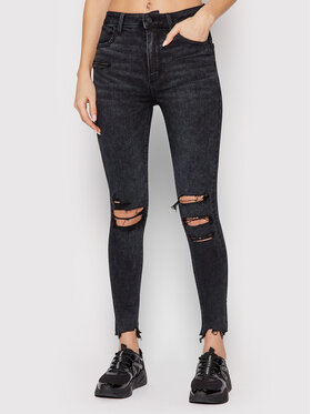 American Eagle American Eagle Džinsinės tamprės 043-2433-3145 Juoda Slim Fit