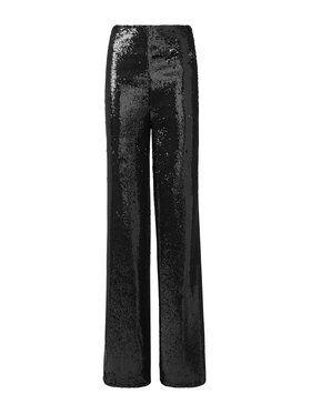 PHILIPP PLEIN PHILIPP PLEIN Kalhoty z materiálu 4273 Černá Flare Fit
