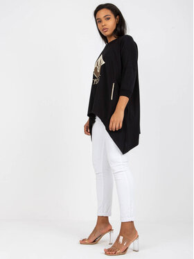 RELEVANCE RELEVANCE Bluzka 222866 Czarny Regular Fit