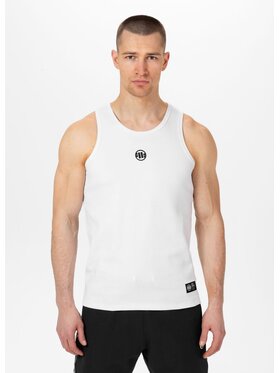 PITBULL PITBULL Tank top Small Logo Biały Regular Fit
