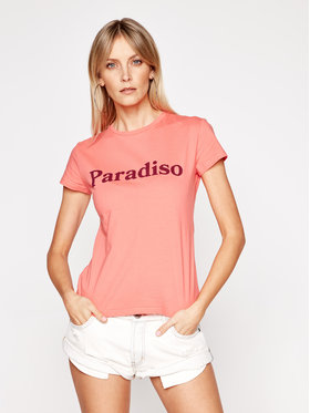 Drivemebikini Drivemebikini T-shirt Paradiso 2020-DRV-002_LCB Orange Fitted Fit