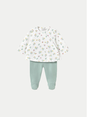 Mayoral Mayoral Set de bluză și pantaloni cu botoșei 1588 Verde Regular Fit