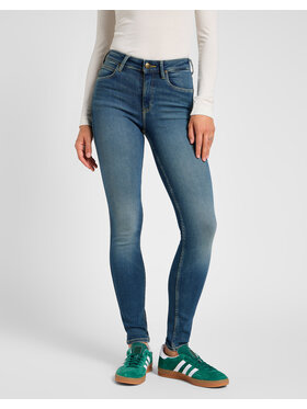 Lee Lee Jeansy FOREVERFIT Niebieski Skinny Fit