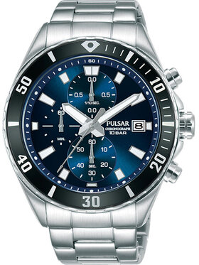 Pulsar Pulsar Zegarek Pulsar Sports Chronograph PM3187X1 Niebieski