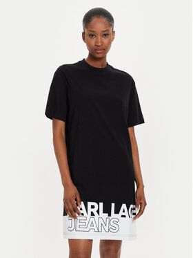 Karl Lagerfeld Jeans Karl Lagerfeld Jeans Vestito da giorno 245J1311 Nero Regular Fit