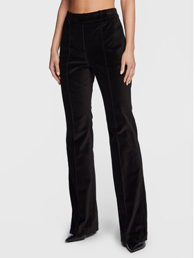 MICHAEL Michael Kors MICHAEL Michael Kors Текстилни панталони MF230606LN Черен Regular Fit