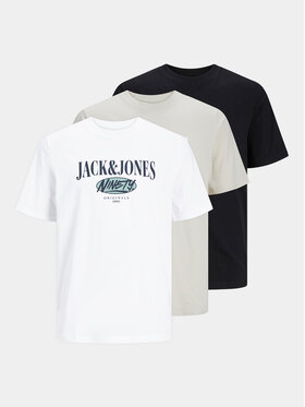 Jack&Jones Jack&Jones Komplet 3 t-shirtów Cobin 12260814 Kolorowy Standard Fit