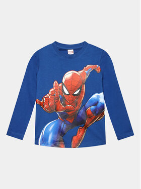 OVS OVS Bluzka SPIDER-MAN 1816137 Niebieski Regular Fit