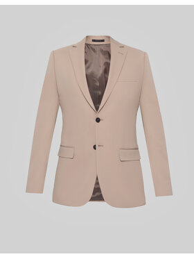 Borgio Borgio Marynarka lido Beżowy Slim Fit